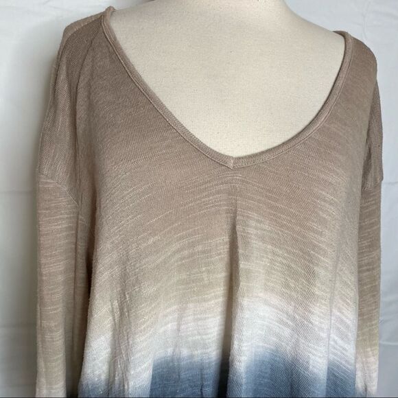 Young Fabulous & Broke Ombre Sharkbite Sweater Top - Picture 4 of 8